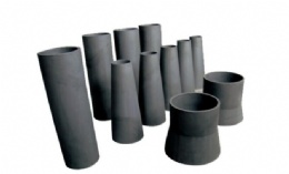 Replaceable silicon carbide ceramic pipe for conveying corrosive fluid