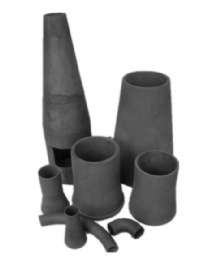 Silicon carbide wear resistant conical underflow part