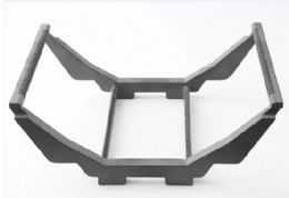 Soporte Integrado para Barco de Obleas de Carburo de Silicio Impreso en 3D